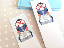 Load image into Gallery viewer, Penguins bookmark, one more page, page marker, bookmark gift, book lover, book worm
