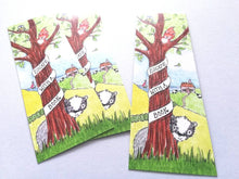 Load image into Gallery viewer, Bookmark, badger, tree, bird, blue tit, squirrel, cottage, sea, escape, woodland page marker, countryside gift, book lover, book worm
