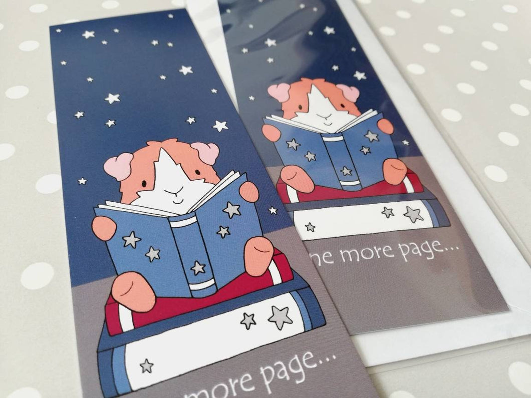 Guinea pig bookmark, cavy page marker, bookmark gift, book lover, book worm, one more page
