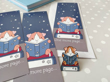 Load image into Gallery viewer, Guinea pig bookmark, cavy page marker, bookmark gift, book lover, book worm, one more page
