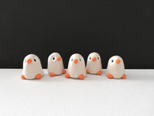 Load image into Gallery viewer, Ghost penguin. Little Halloween penguin, miniature pottery penguin, ceramic quirky penguin gift
