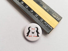 Load image into Gallery viewer, Mini penguin button badge
