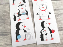 Load image into Gallery viewer, Kitchen penguins bookmark, cook book page marker, bookmark gift, chef, baking, book worm
