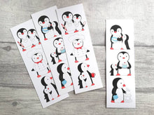 Load image into Gallery viewer, Kitchen penguins bookmark, cook book page marker, bookmark gift, chef, baking, book worm
