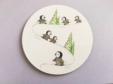 Load image into Gallery viewer, Penguin chicks in the snow coaster
