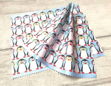 Load image into Gallery viewer, Glasses, screen cleaner, penguin lens cloth, cute screen wipe, fabric screen wipe
