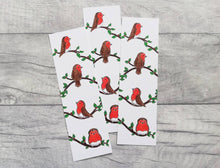 Load image into Gallery viewer, Robin bookmark, bird page marker, bookmark gift, book lover, robins
