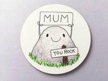 Load image into Gallery viewer, Mum you rock coaster, mothers day gift, birthday, Christmas, gift for mum, thank you mum
