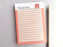 Load image into Gallery viewer, Hamster notepad, cute small note book, ginger hamster jotter pad

