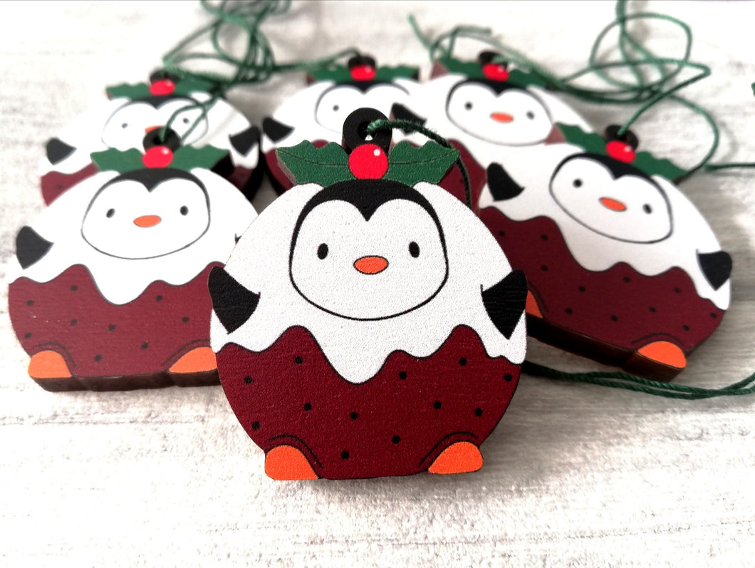 Penguin pudding Christmas decoration